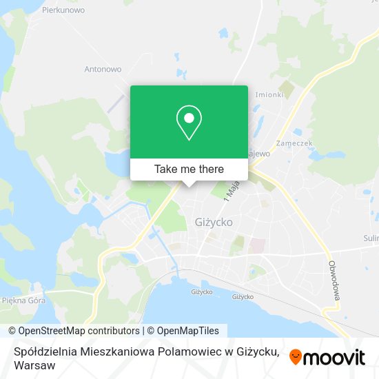 Spółdzielnia Mieszkaniowa Polamowiec w Giżycku map