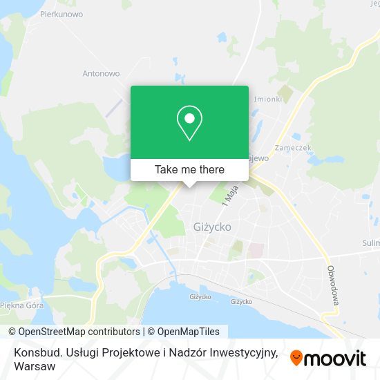 Карта Konsbud. Usługi Projektowe i Nadzór Inwestycyjny