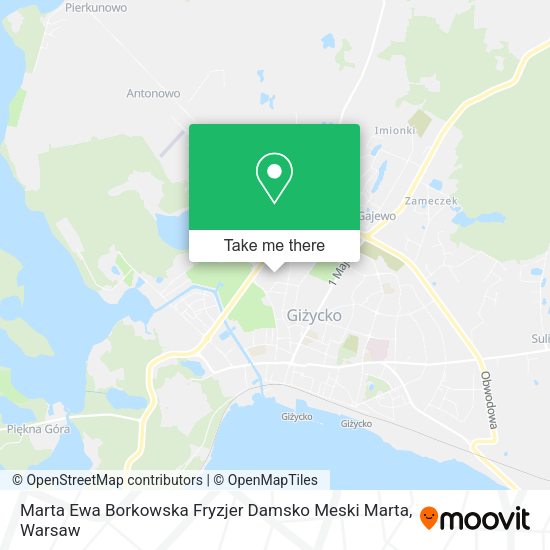 Marta Ewa Borkowska Fryzjer Damsko Meski Marta map