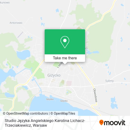 Studio Języka Angielskiego Karolina Lichacz-Trzeciakiewicz map