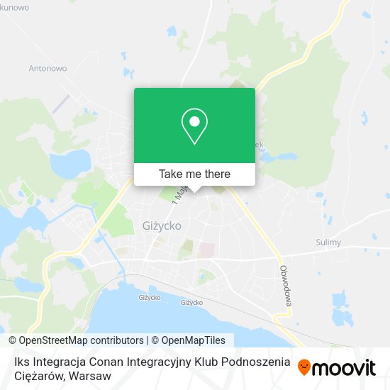 Iks Integracja Conan Integracyjny Klub Podnoszenia Ciężarów map