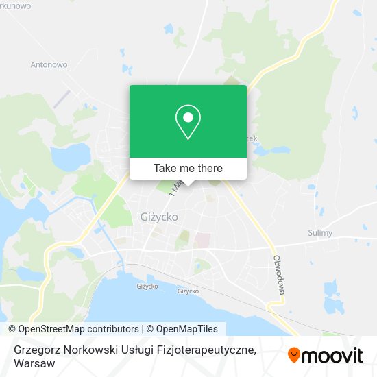 Grzegorz Norkowski Usługi Fizjoterapeutyczne map