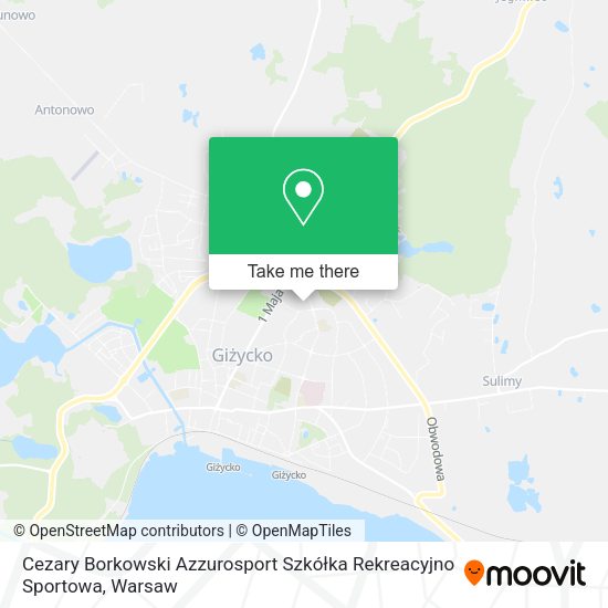 Cezary Borkowski Azzurosport Szkółka Rekreacyjno Sportowa map