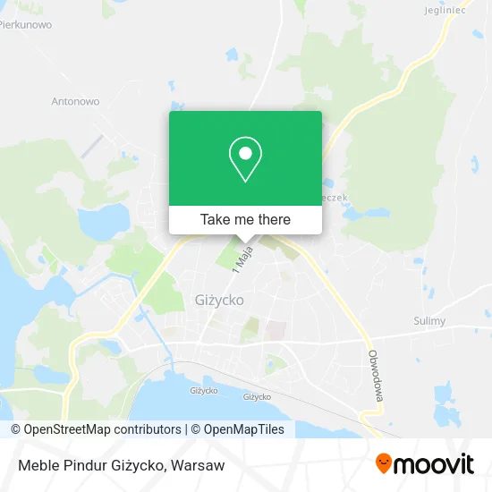 Карта Meble Pindur Giżycko