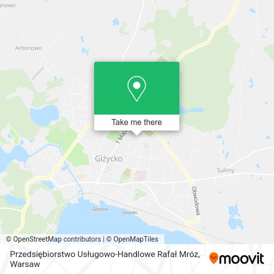 Przedsiębiorstwo Usługowo-Handlowe Rafał Mróz map