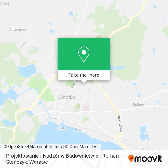 Projektowanie i Nadzór w Budownictwie - Roman Stańczyk map