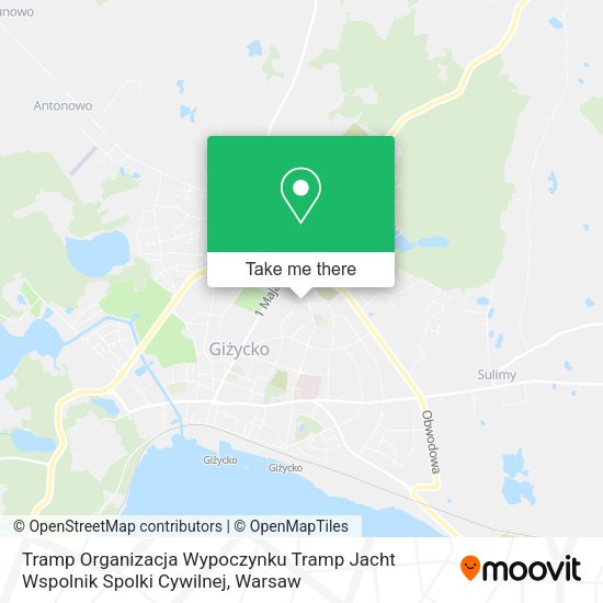 Tramp Organizacja Wypoczynku Tramp Jacht Wspolnik Spolki Cywilnej map