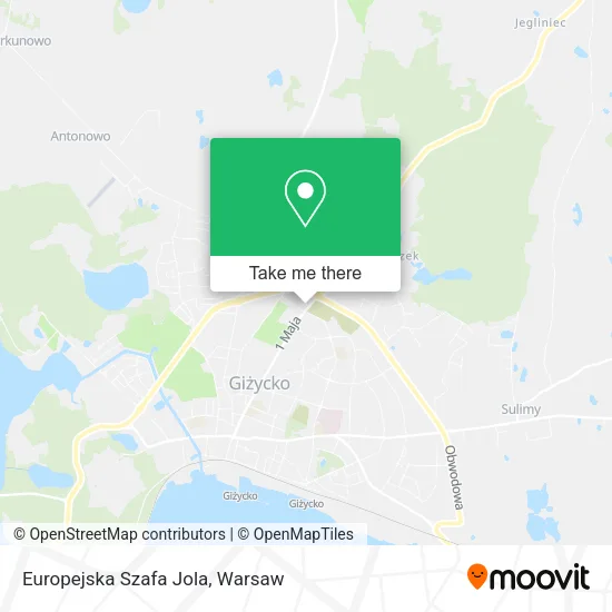 Карта Europejska Szafa Jola