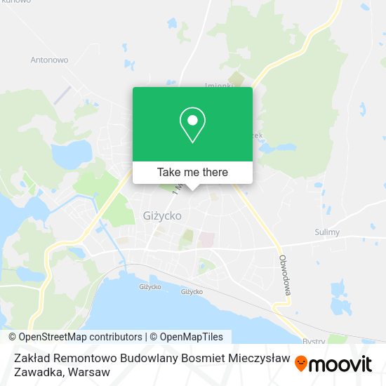 Zakład Remontowo Budowlany Bosmiet Mieczysław Zawadka map