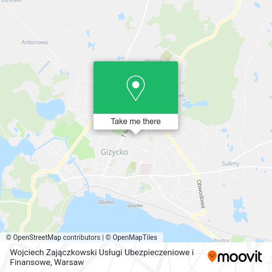 Wojciech Zajączkowski Usługi Ubezpieczeniowe i Finansowe map