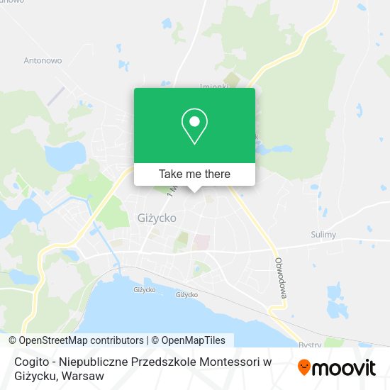 Cogito - Niepubliczne Przedszkole Montessori w Giżycku map