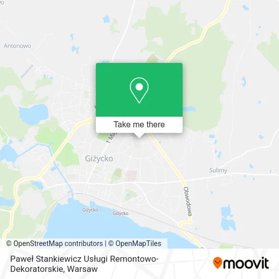Paweł Stankiewicz Usługi Remontowo-Dekoratorskie map
