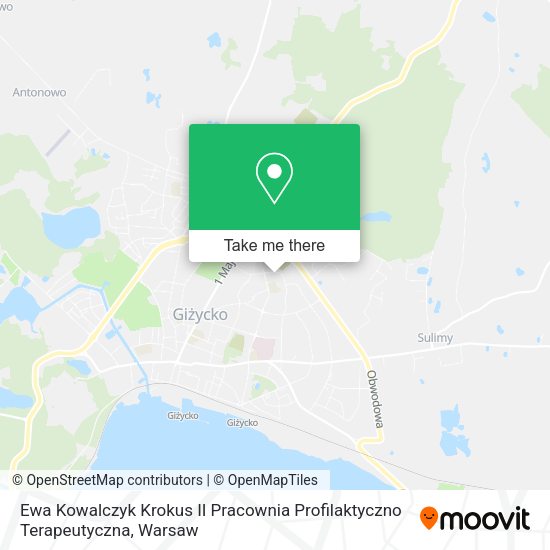 Ewa Kowalczyk Krokus II Pracownia Profilaktyczno Terapeutyczna map