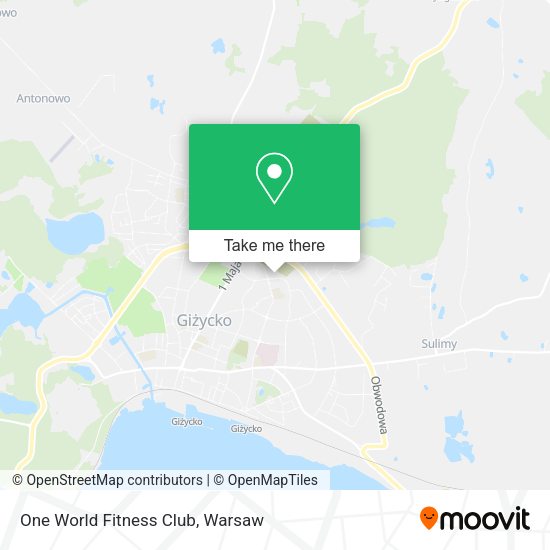 One World Fitness Club map