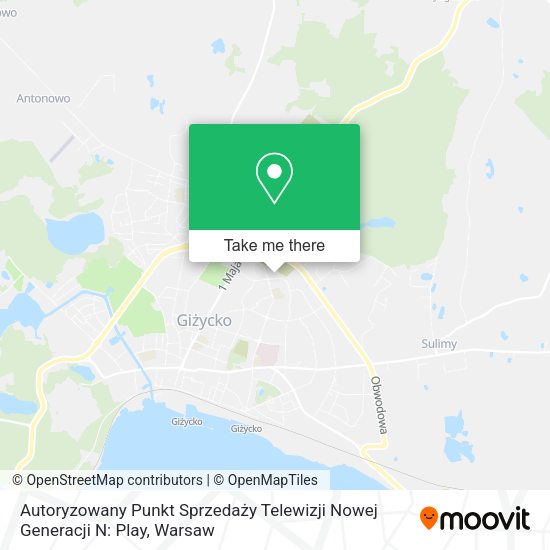 Autoryzowany Punkt Sprzedaży Telewizji Nowej Generacji N: Play map