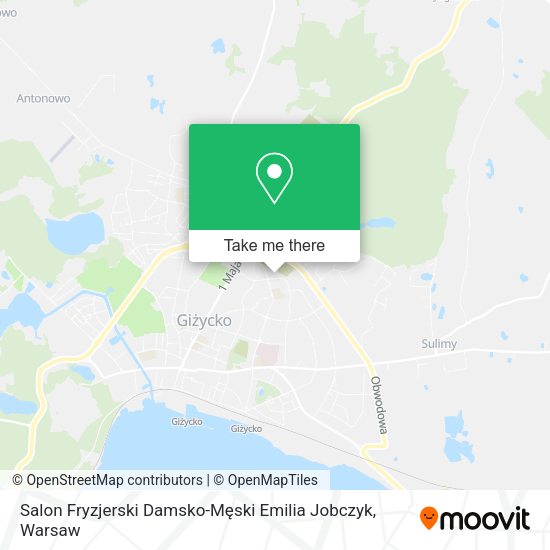 Salon Fryzjerski Damsko-Męski Emilia Jobczyk map