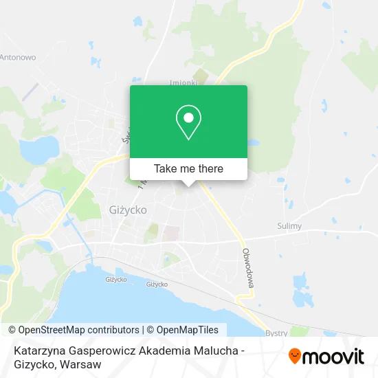 Карта Katarzyna Gasperowicz Akademia Malucha - Gizycko