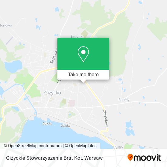 Giżyckie Stowarzyszenie Brat Kot map