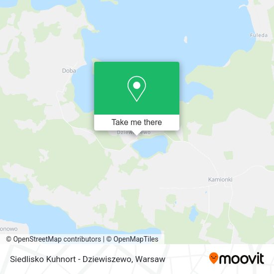 Siedlisko Kuhnort - Dziewiszewo map