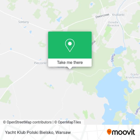 Yacht Klub Polski Bielsko map