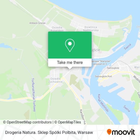 Drogeria Natura. Sklep Spólki Polbita map