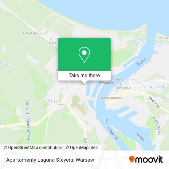 Apartamenty Laguna Steyera map