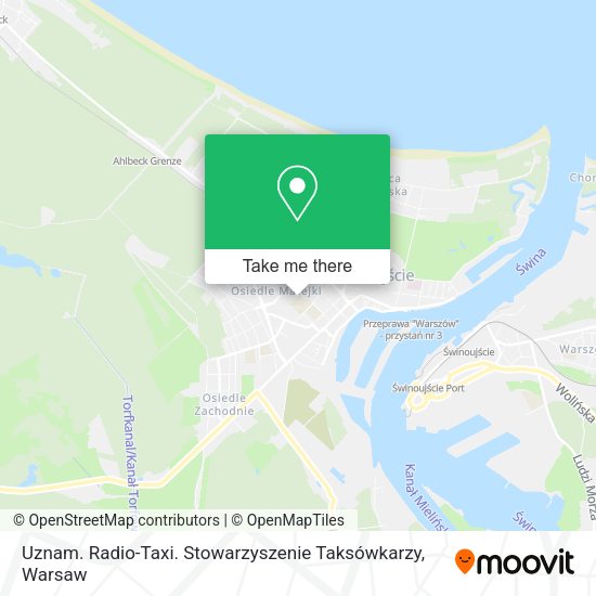 Uznam. Radio-Taxi. Stowarzyszenie Taksówkarzy map