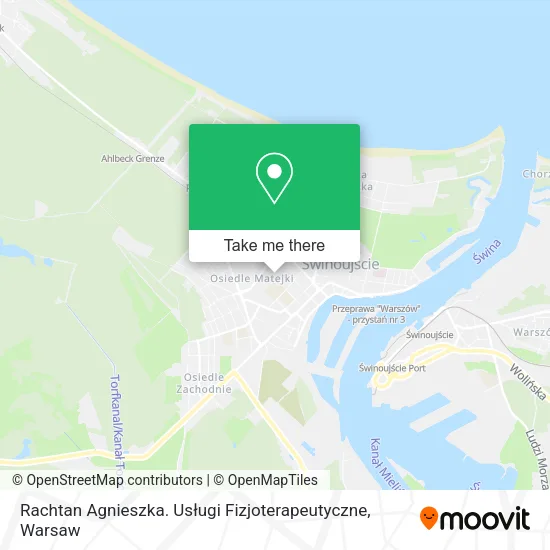 Карта Rachtan Agnieszka. Usługi Fizjoterapeutyczne