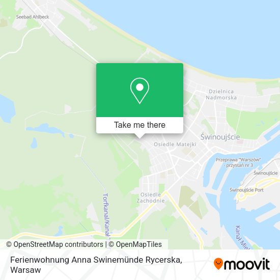 Ferienwohnung Anna Swinemünde Rycerska map