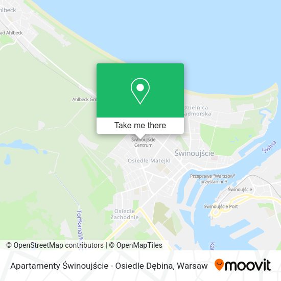 Apartamenty Świnoujście - Osiedle Dębina map