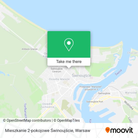 Mieszkanie 2-pokojowe Świnoujście map