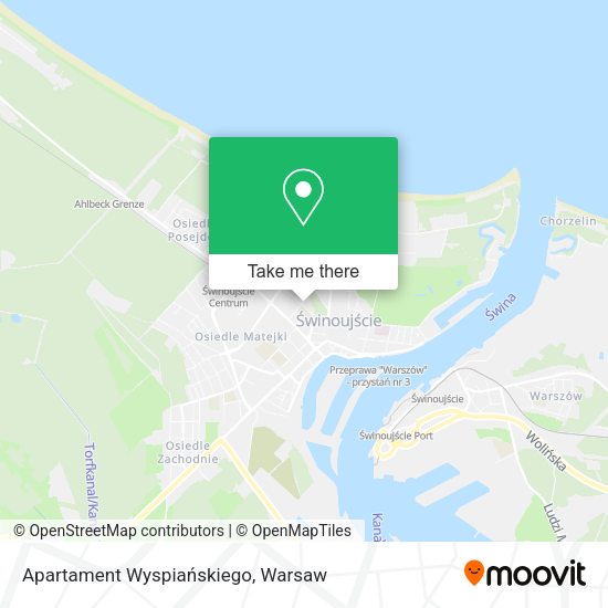 Apartament Wyspiańskiego map