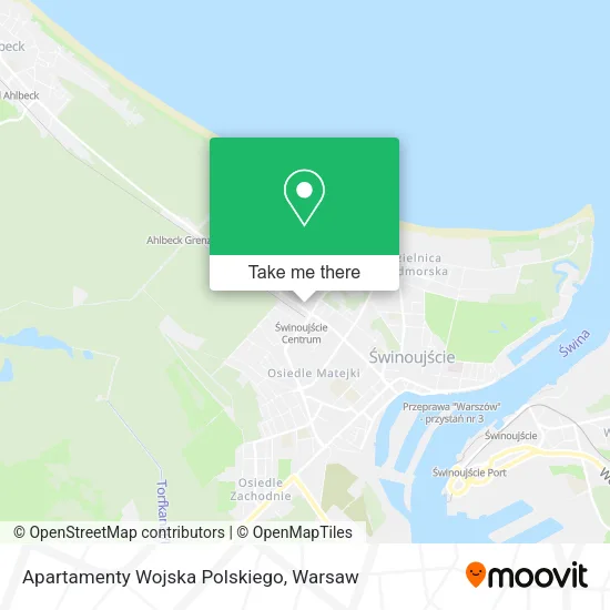 Apartamenty Wojska Polskiego map