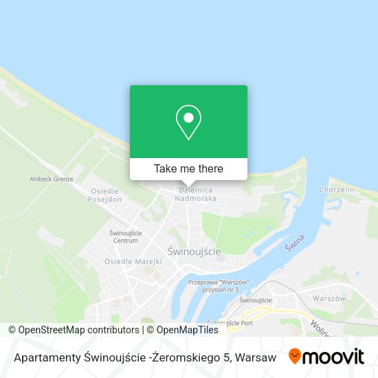 Apartamenty Świnoujście -Żeromskiego 5 map