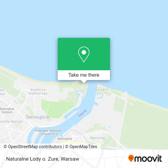 Карта Naturalne Lody o. Zure