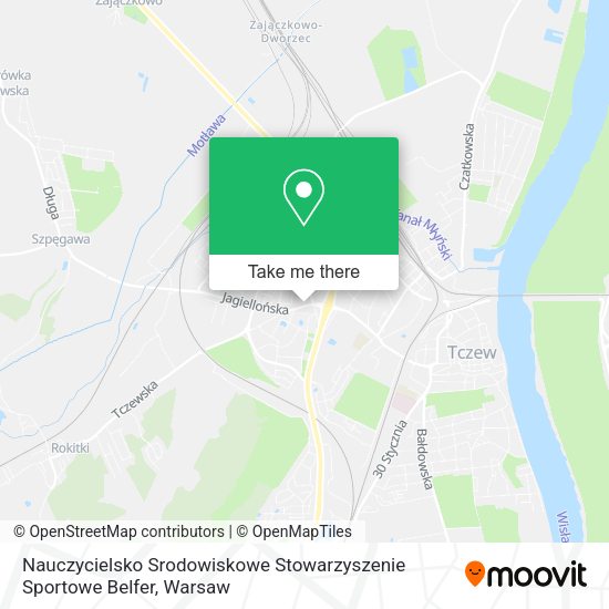 Nauczycielsko Srodowiskowe Stowarzyszenie Sportowe Belfer map