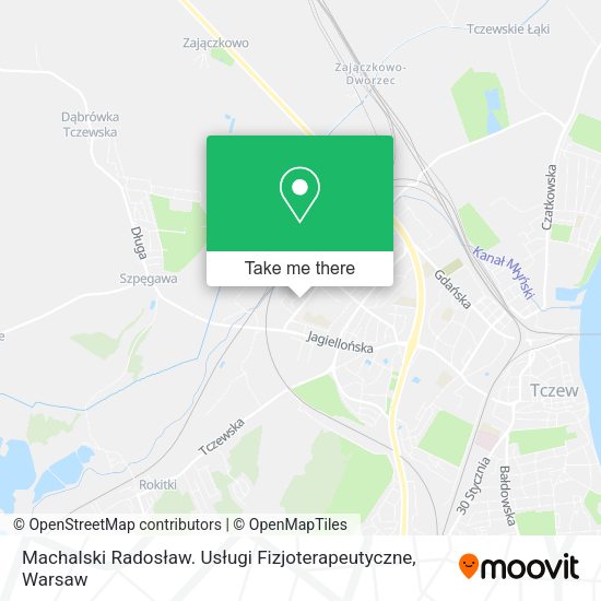 Machalski Radosław. Usługi Fizjoterapeutyczne map