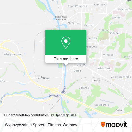 Wypożyczalnia Sprzętu Fitness map