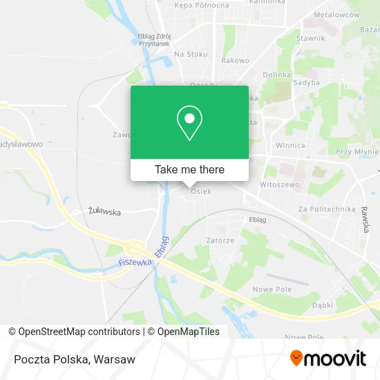 Карта Poczta Polska