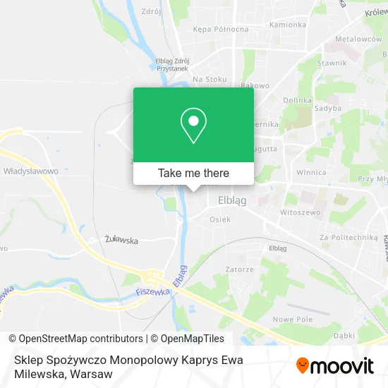 Sklep Spożywczo Monopolowy Kaprys Ewa Milewska map