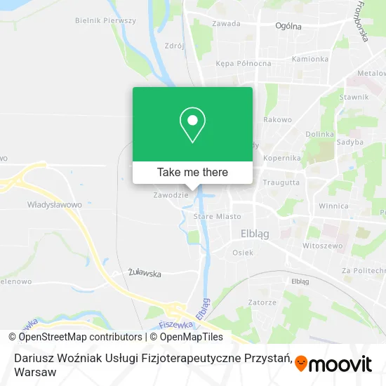 Dariusz Woźniak Usługi Fizjoterapeutyczne Przystań map