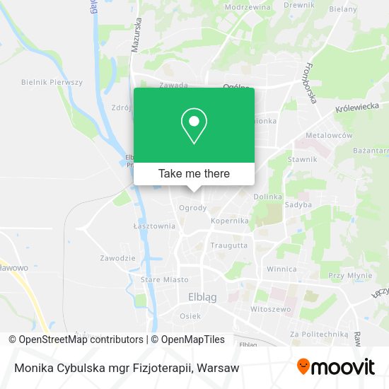 Monika Cybulska mgr Fizjoterapii map