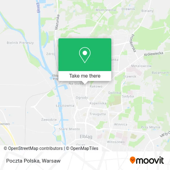 Poczta Polska map