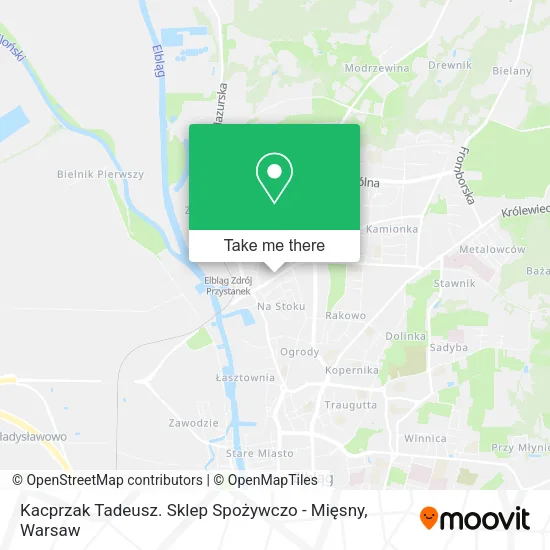 Kacprzak Tadeusz. Sklep Spożywczo - Mięsny map