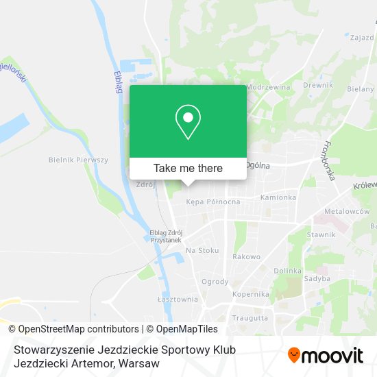 Stowarzyszenie Jezdzieckie Sportowy Klub Jezdziecki Artemor map