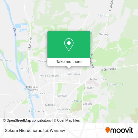 Sekura Nieruchomości map