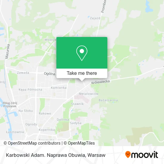 Karbowski Adam. Naprawa Obuwia map