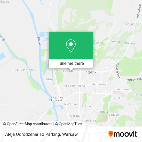 Aleja Odrodzenia 10 Parking map