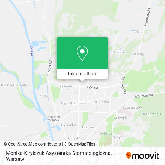 Monika Kirylczuk Asystentka Stomatologiczna map