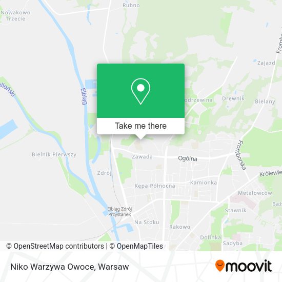 Niko Warzywa Owoce map